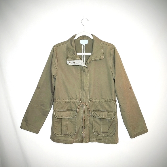 Skies Are Blue Jackets & Blazers - Skies are Blue Olive green jacket, Small